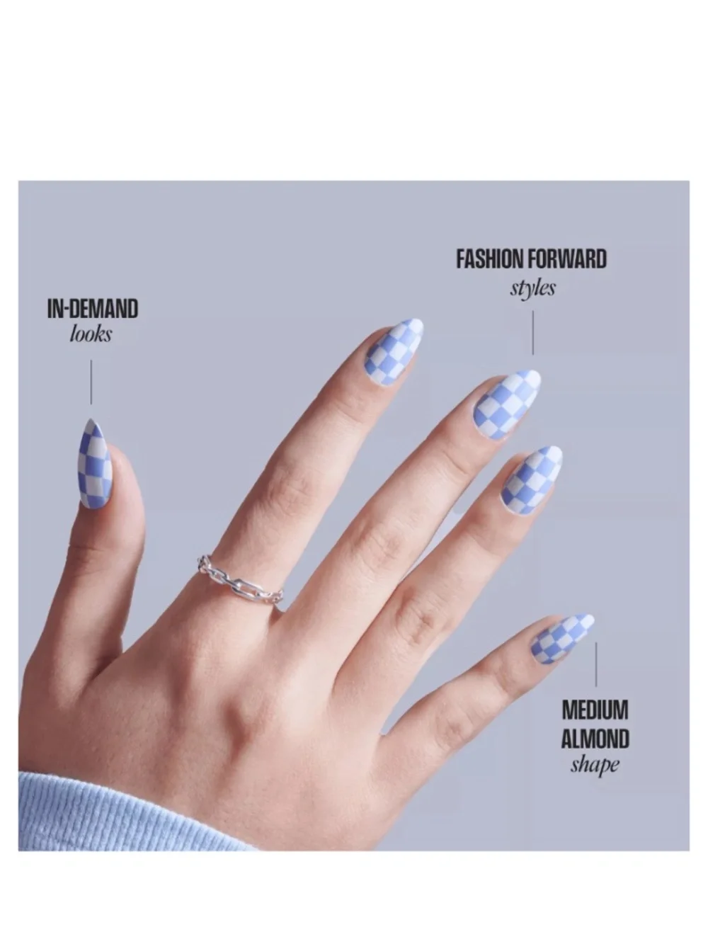 Kiss Core Design Medium Almond Press On Nails